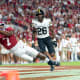 Alabama Crimson Tide wide receiver Ja'Corey Brooks (7) mishandles the pass against the Vanderbilt Commodores during the second half at Bryant-Denny Stadium.